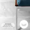 Кресло для отдыха Лофтовик Слэш ++ рогожка голубой, белый металл — фото 4