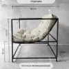 Кресло для отдыха Флафф юнит велюр белый — фото 2