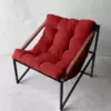 Кресло в стиле лофт Лофтовик Слэш ++ красный велюр
