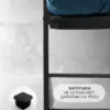 Кресло для обеденного стола Лофтовик Комфи + рогожка голубой — фото 5
