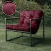 Уличное кресло Лофтовик Комфи ++ оксфорд бордовый