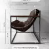 Уличное кресло Лофтовик Комфи ++ оксфорд коричневый — фото 2