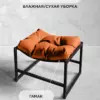 Пуфик под ноги экокожа оранжевый — фото 4