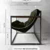 Уличное кресло Лофтовик Комфи ++ оксфорд темно-зеленый — фото 2