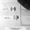 Кресло для отдыха "Буффон" экокожа черный, белый металл — фото 4