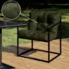Уличное кресло для обеденного стола Лофтовик Комфи++ оксфорд темно-зеленый