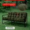 Диван садовый Лофтовик Комфи + оксфорд темно-зеленый — фото 9