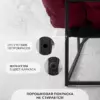 Уличный диван для отдыха "Буффон" оксфорд бордовый — фото 7