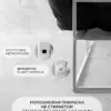 Уличный диван для отдыха "Буффон" оксфорд черный, белый металл — фото 7