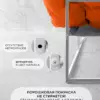 Уличный диван для отдыха "Буффон" оксфорд оранжевый, белый металл — фото 7