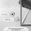 Уличный диван трехместный Лофтовик+ оксфорд серый, белый металл — фото 7