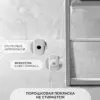 Кресло для отдыха Лофтовик Комфи ++ бежевый рогожка, белый металл — фото 5