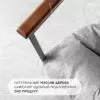 Кресло для отдыха Лофтовик Комфи ++ серый рогожка, белый металл — фото 4